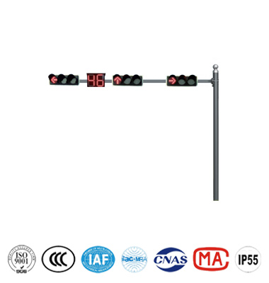 L型矩形横臂信号灯杆